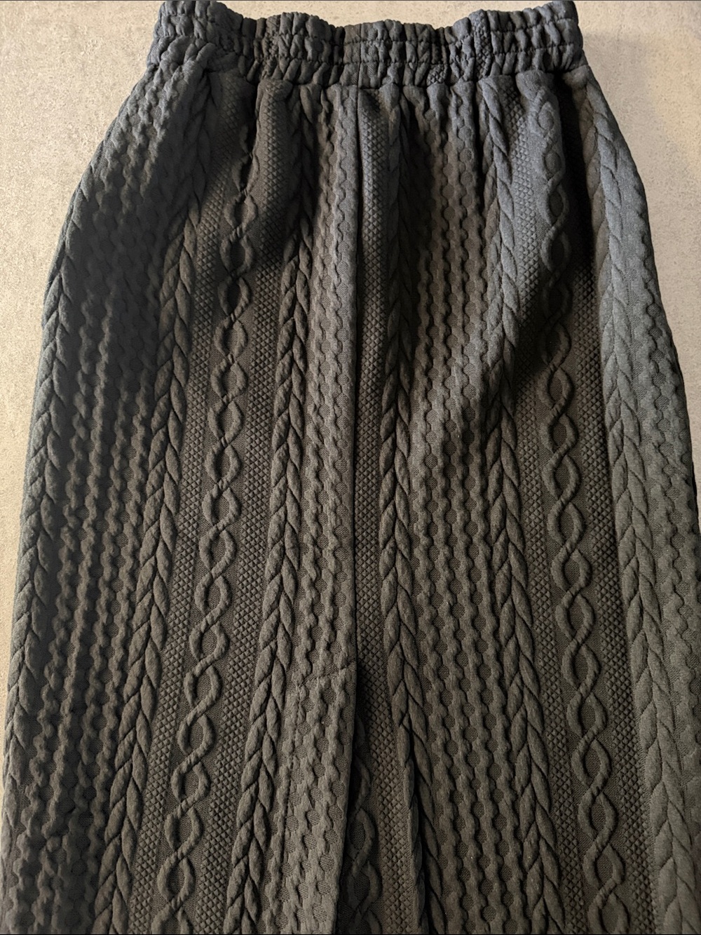Maxi Cable Knit Skirt - Picture 10 of 13
